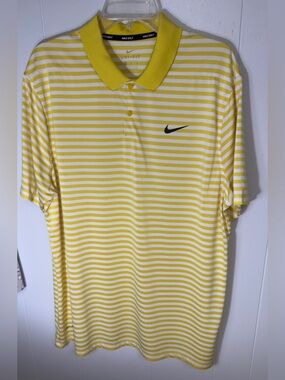 Nike Dri-FIT Victory Striped Golf Polo.